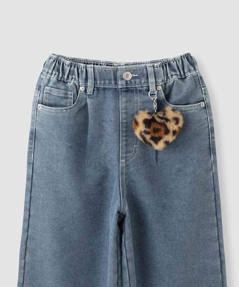 RICH MIX デニムワイドパンツ リベット キッズ商品画像-4