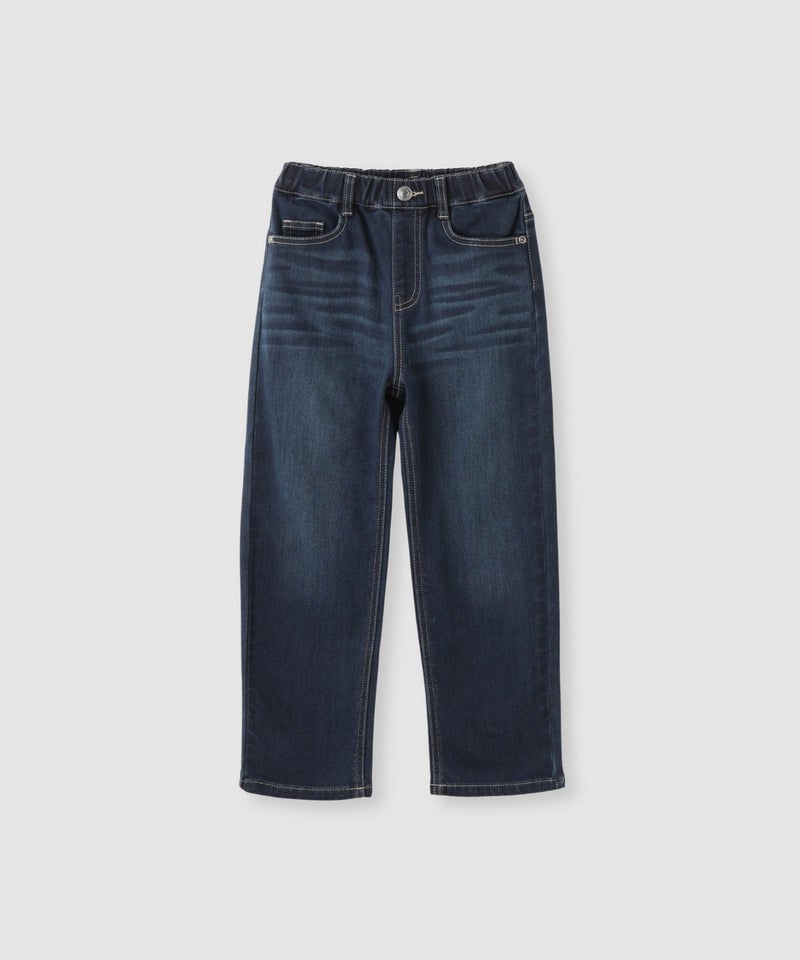 NAVY  MAC HEAT ストレッチ裏起毛デニムパンツストレート キッズ商品画像-2