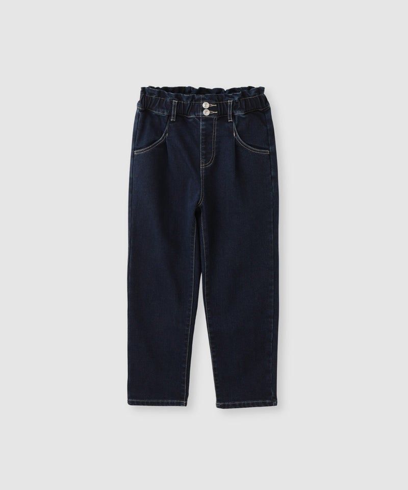 NAVY MAC HEAT ストレッチ裏起毛デニムパンツハイウエスト キッズ商品画像-1