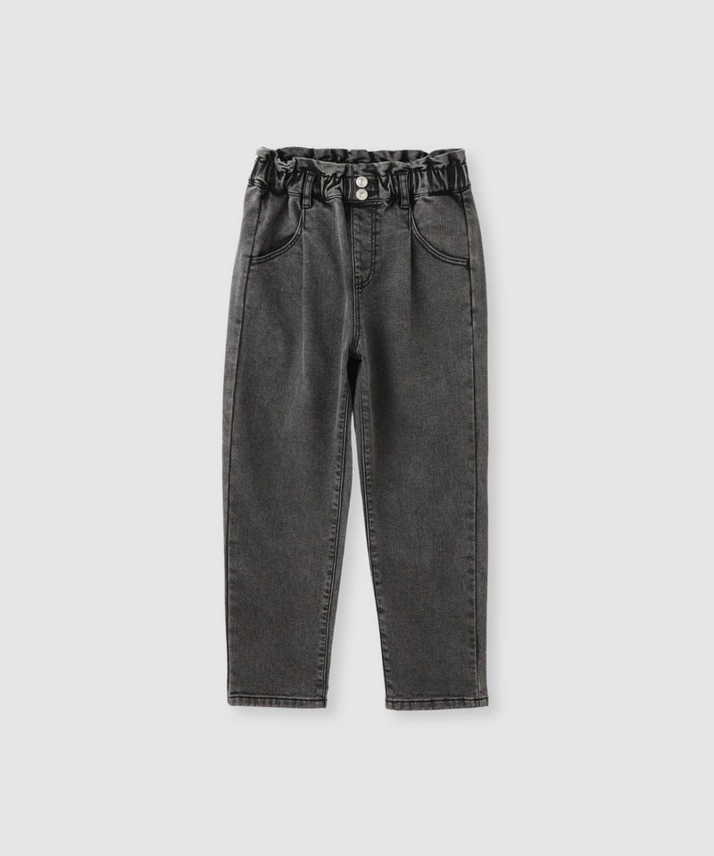 NAVY MAC HEAT ストレッチ裏起毛デニムパンツハイウエスト キッズ商品画像-2