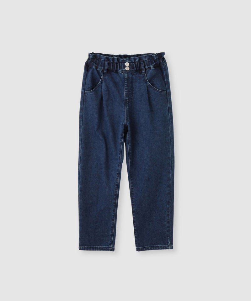 NAVY MAC HEAT ストレッチ裏起毛デニムパンツハイウエスト キッズ商品画像-3