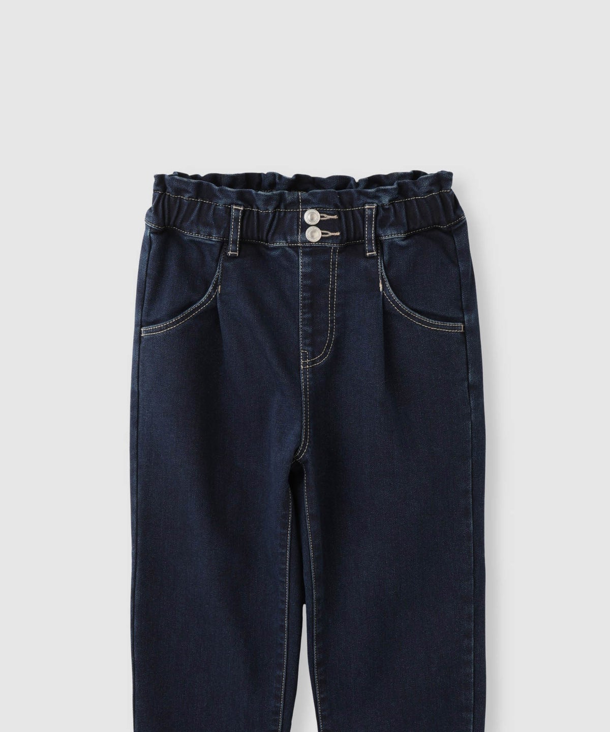 NAVY MAC HEAT ストレッチ裏起毛デニムパンツハイウエスト キッズ