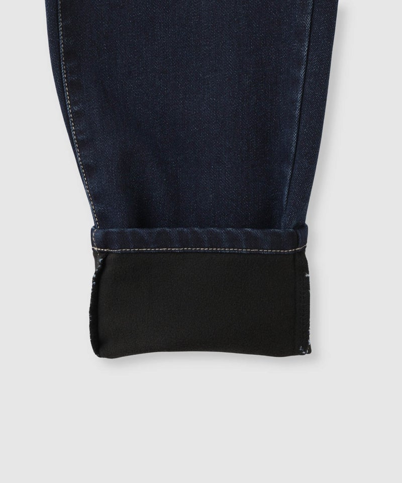 NAVY MAC HEAT ストレッチ裏起毛デニムパンツハイウエスト キッズ商品画像-7