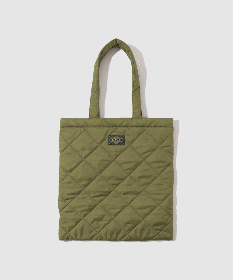 NAVY  キルトトートバッグ商品画像-1