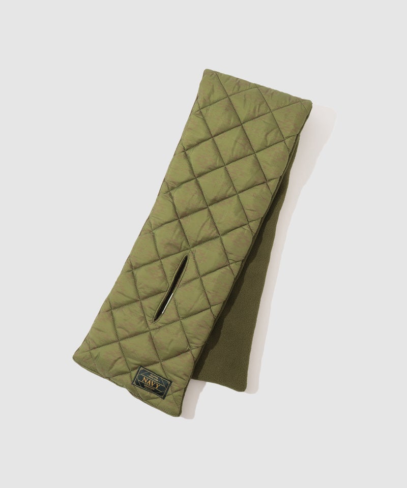 NAVY  キルト差し込みマフラー メンズ商品画像-4