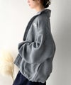 Classical Elf 《JaVaジャバコラボ》ゆったりボリュームシルエットで華奢見え◎ポップな色合いが目を惹く♪配色フリースブルゾン商品サムネイル-21