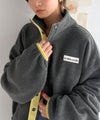 Classical Elf　《JaVaジャバコラボ》ゆったりボリュームシルエットで華奢見え◎ポップな色合いが目を惹く♪配色フリースブルゾン商品サムネイル-25
