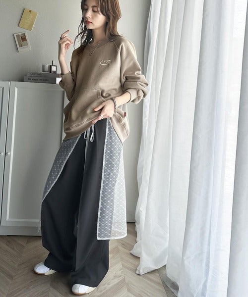Classical Elf 《Javaジャバコラボ》一枚でサマになる。ワンポイント胸元刺繍裏起毛ラグランスウェット商品画像-22