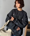 Classical Elf シンプルなのに一際映える。フラワー刺繍裏起毛スウェット商品サムネイル-7
