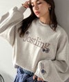 Classical Elf シンプルなのに一際映える。フラワー刺繍裏起毛スウェット商品サムネイル-11