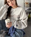 Classical Elf シンプルなのに一際映える。フラワー刺繍裏起毛スウェット商品サムネイル-12