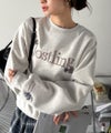 Classical Elf シンプルなのに一際映える。フラワー刺繍裏起毛スウェット商品サムネイル-16