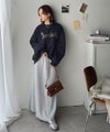 Classical Elf シンプルなのに一際映える。フラワー刺繍裏起毛スウェット商品サムネイル-35