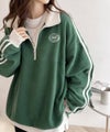 Classical Elf 《JaVa ジャバコラボ》旬なレトロスポーツ。刺繍フリースアノラックハーフジッププルオーバー商品サムネイル-37