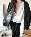 Classical Elf 一枚でコーディネートが完成する優秀アイテム◎胸刺繍ドロスト裏起毛ドッキングワンピース商品サムネイル-23