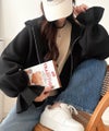 Classical Elf ふんわり、ゆったり、袖にキュン♪ダブルジップキャンディスリーブマシュマロダンボールパーカー商品サムネイル-8