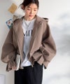 Classical Elf ふんわり、ゆったり、袖にキュン♪ダブルジップキャンディスリーブマシュマロダンボールパーカー商品サムネイル-22