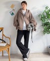 Classical Elf ふんわり、ゆったり、袖にキュン♪ダブルジップキャンディスリーブマシュマロダンボールパーカー商品サムネイル-25