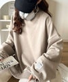 Classical Elf 《JaVaジャバコラボ》リラクシーに着こなす、オンナっぽカジュアル!裏起毛ワイドネックビックスウェット商品サムネイル-3