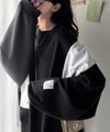 Classical Elf 《JaVaジャバコラボ》リラクシーに着こなす、オンナっぽカジュアル！裏起毛ワイドネックビックスウェット商品サムネイル-5