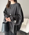 Classical Elf 《JaVaジャバコラボ》リラクシーに着こなす、オンナっぽカジュアル!裏起毛ワイドネックビックスウェット商品サムネイル-16