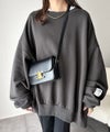 Classical Elf 《JaVaジャバコラボ》リラクシーに着こなす、オンナっぽカジュアル！裏起毛ワイドネックビックスウェット商品サムネイル-18