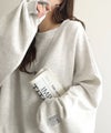 Classical Elf 《JaVaジャバコラボ》リラクシーに着こなす、オンナっぽカジュアル!裏起毛ワイドネックビックスウェット商品サムネイル-22