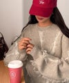Classical Elf ゆるっとこなれ感◎男女兼用可♪フリンジ配色オーバーニット（長袖）商品サムネイル-26