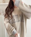 Classical Elf 《JaVa ジャバコラボ》大人カジュアルの定番。2wayMIXヤーンバイカラーロゴニットプルオーバー商品サムネイル-19