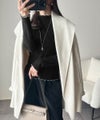 Classical Elf 華奢見え叶える程よいフィット感。配色メロウリブニットトップス（長袖）商品サムネイル-15