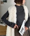 Classical Elf 華奢見え叶える程よいフィット感。配色メロウリブニットトップス(長袖)商品サムネイル-23