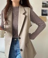 Classical Elf 華奢見え叶える程よいフィット感。配色メロウリブニットトップス（長袖）商品サムネイル-29