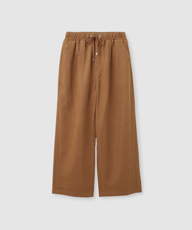 NAVY MAC HEAT リラクシーモールスキン ドロストイージーワイドパンツ レディース商品画像-3